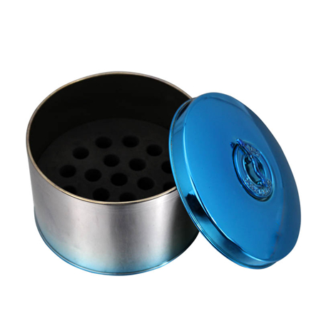 round metal pill box